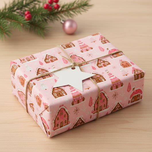 Gierige Weihnachten - Haus Lebkuchen Geschenkpapier Set