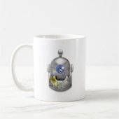 Gieriges Roboter-Logo Kaffeetasse (Links)