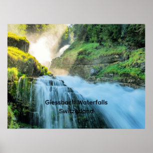 Giessbach Wasserfälle, Schweiz Poster