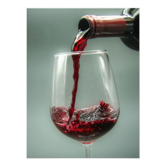 Gießen Sie den Roten Wein Fotodruck (Vorne)