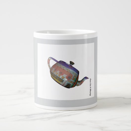 Gießen Sie ein Segen-Geschenk heraus Jumbo-Tasse (Vorderseite)
