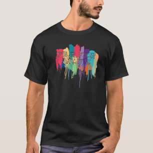 Gießen Sie Ihre Acryl-Farbguss Grafik Künstler aus T-Shirt