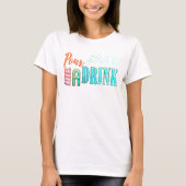 Gießen Sie mir einen Sommercocktail bunt T-Shirt (Vorderseite)