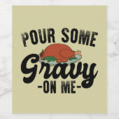 Gießen Sie mir etwas Gravur zum türkischen Ernteda Weinetikett (Einzelnes Label)