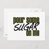 Gießen Sie mir etwas Zucker Postkarte (Vorne/Hinten)