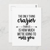 Gießen Sie weg, Boss Verlassend, Bestes Freund-Ges Postkarte (Vorne/Hinten)