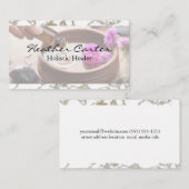 Gießen von ätherischen Aroma-Ölen Visitenkarte (Vorne/Hinten)