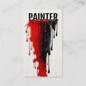 Gießen von roten und schwarzen Malern Visitenkarte (Vorderseite)