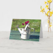 GIESSKANNE KARTE (Gelbe Blume)