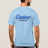 Gießmaschinen-T - Shirt-Blau auf Blau T-Shirt (Rückseite)