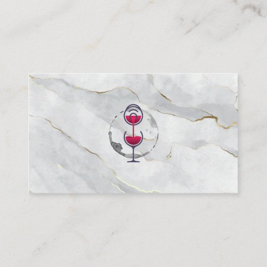 Gießwein | Marmor Visitenkarte (Rückseite)