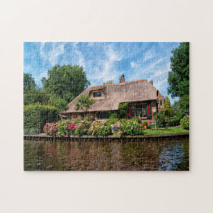 Giethoorn Bauernhaus Holland. Puzzle
