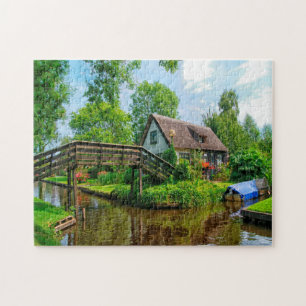 Giethoorn Farm House Holland. -> Puzzle
