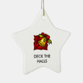 gif_10_campanula, DECK DIE HALLS Keramik Ornament (Rechts)