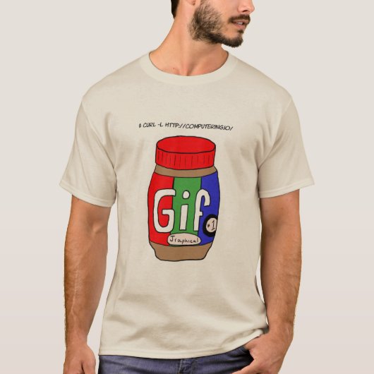 GIF-Erdnussbutter-T - Shirt (Vorderseite)