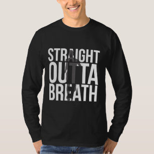 Gif-Fitness-T-Shirt direkt außerhalb des Atems T-Shirt
