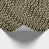 GIF-Papier für die schwarze Geometrie Geschenkpapier (Ecke)