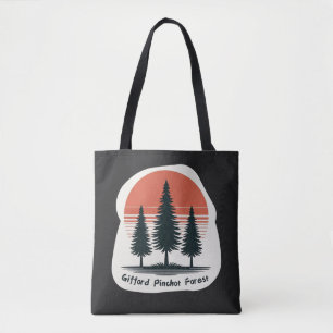 Gifford Pinchot Forest with Red Sunset Tasche