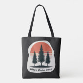 Gifford Pinchot Forest with Red Sunset Tasche (Rückseite)