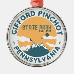 Gifford Pinchot State Park Pennsylvania - Vintage Ornament Aus Metall