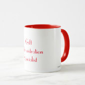 ‚Gift Administration Specialist‘ Tasse (VorderseiteRechts)