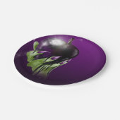 Gift Apple Wicked Hexe Lila Halloween-Party Pappteller (Schrägansicht)