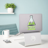 Gift Aufkleber (Laptop auf Schreibtisch)
