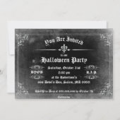 Gift-Aufkleber-Halloween-Party-Einladung Einladung (Rückseite)