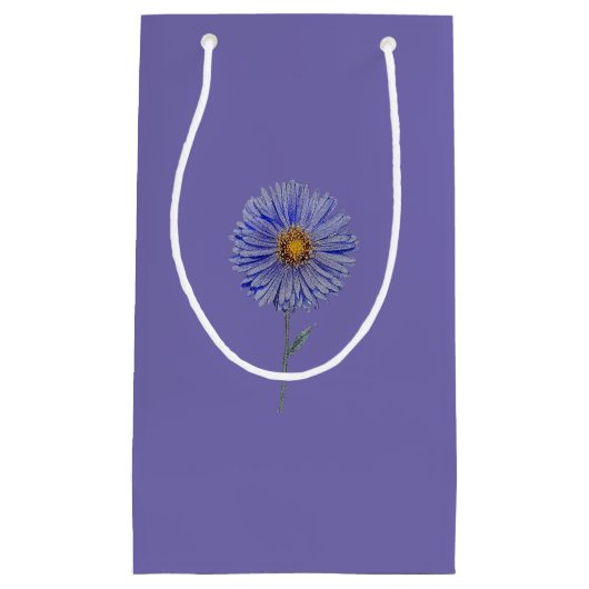 GIFT BAG ART AND DESIGN BLUME STIL KLEINE GESCHENKTÜTE (Vorderseite)