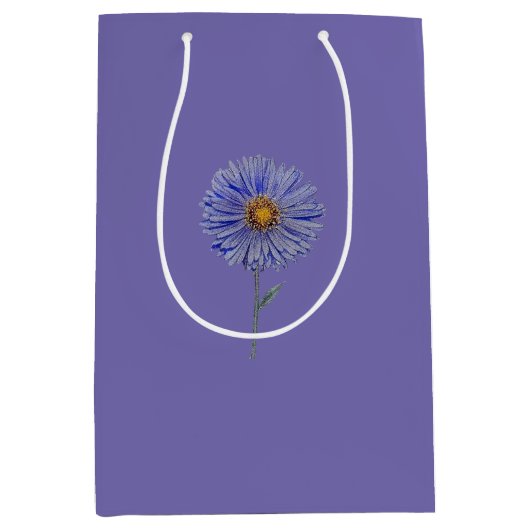 GIFT BAG ART AND DESIGN BLUME STIL MITTLERE GESCHENKTÜTE (Vorderseite)