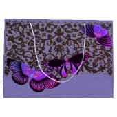 GIFT BAG BLACK ANTIQUE LACE CHINESE SCHNELLEN GROßE GESCHENKTÜTE (Rückseite)