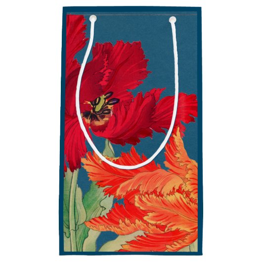 GIFT BAG BLAUE JAPANESE DRUCKEN KLEINE GESCHENKTÜTE (Vorderseite)