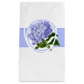 Gift Bag-Blue Hydrangea Kleine Geschenktüte (Vorderseite)