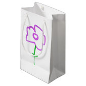 GIFT BAG BLUME DESIGN STYLE KLEINE GESCHENKTÜTE (Vorderseite Schrägansicht)