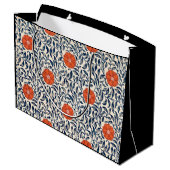 GIFT BAG CHINESISCHES FLORALPATTER GROßE GESCHENKTÜTE (Rückseite Schrägansicht)