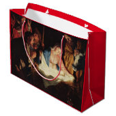 GIFT BAG DEUTSCHE RENAISSANCE-MALERUNGSNATIVITÄT GROßE GESCHENKTÜTE (Rückseite Schrägansicht)
