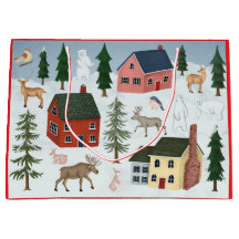 GIFT BAG DORF IM SCHNEE