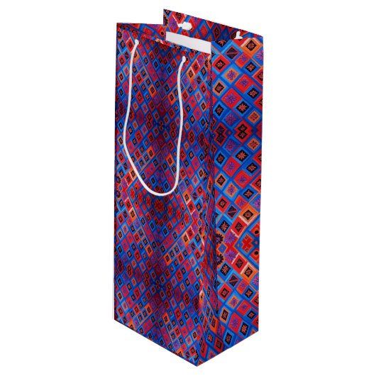 Gift Bag Geschenktüte Für Weinflaschen (Vorderseite Schrägansicht)