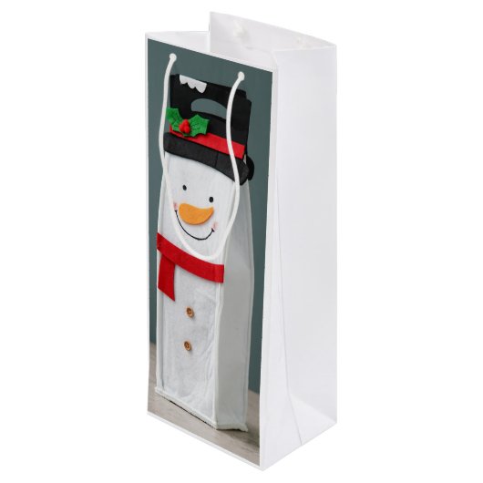 Gift Bag Geschenktüte Für Weinflaschen (Rückseite Schrägansicht)