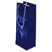 Gift Bag Geschenktüte Für Weinflaschen (Rückseite Schrägansicht)