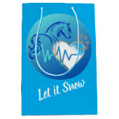 Gift Bag Let it Snow! Mittlere Geschenktüte (Vorderseite)