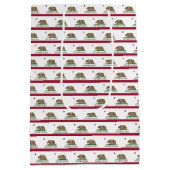 Gift Bag mit California flagge, USA Mittlere Geschenktüte (Rückseite)