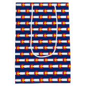 Gift Bag mit Colorado Fahne, USA Mittlere Geschenktüte (Rückseite)