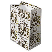 Gift Bag Mittlere Geschenktüte (Rückseite Schrägansicht)