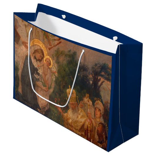 GIFT BAG NATIVITY RENAISSANCE MALKEN GROßE GESCHENKTÜTE (Vorderseite Schrägansicht)