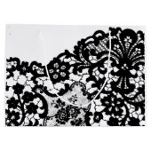 GIFT BAG, SCHWARZ UND WEISS GROßE GESCHENKTÜTE (Rückseite)