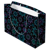 Gift bag "Snowflakes" Große Geschenktüte (Rückseite Schrägansicht)
