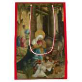 GIFT BAG TRADITIONELLE NATIVITÄTSBILDUNG MITTLERE GESCHENKTÜTE (Rückseite)