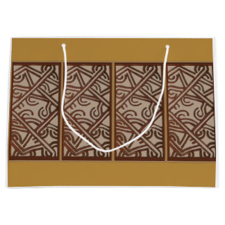 Gift Bag with Art of New Guinea Große Geschenktüte