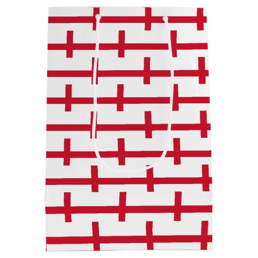 Gift Bag with England flag Mittlere Geschenktüte (Rückseite)